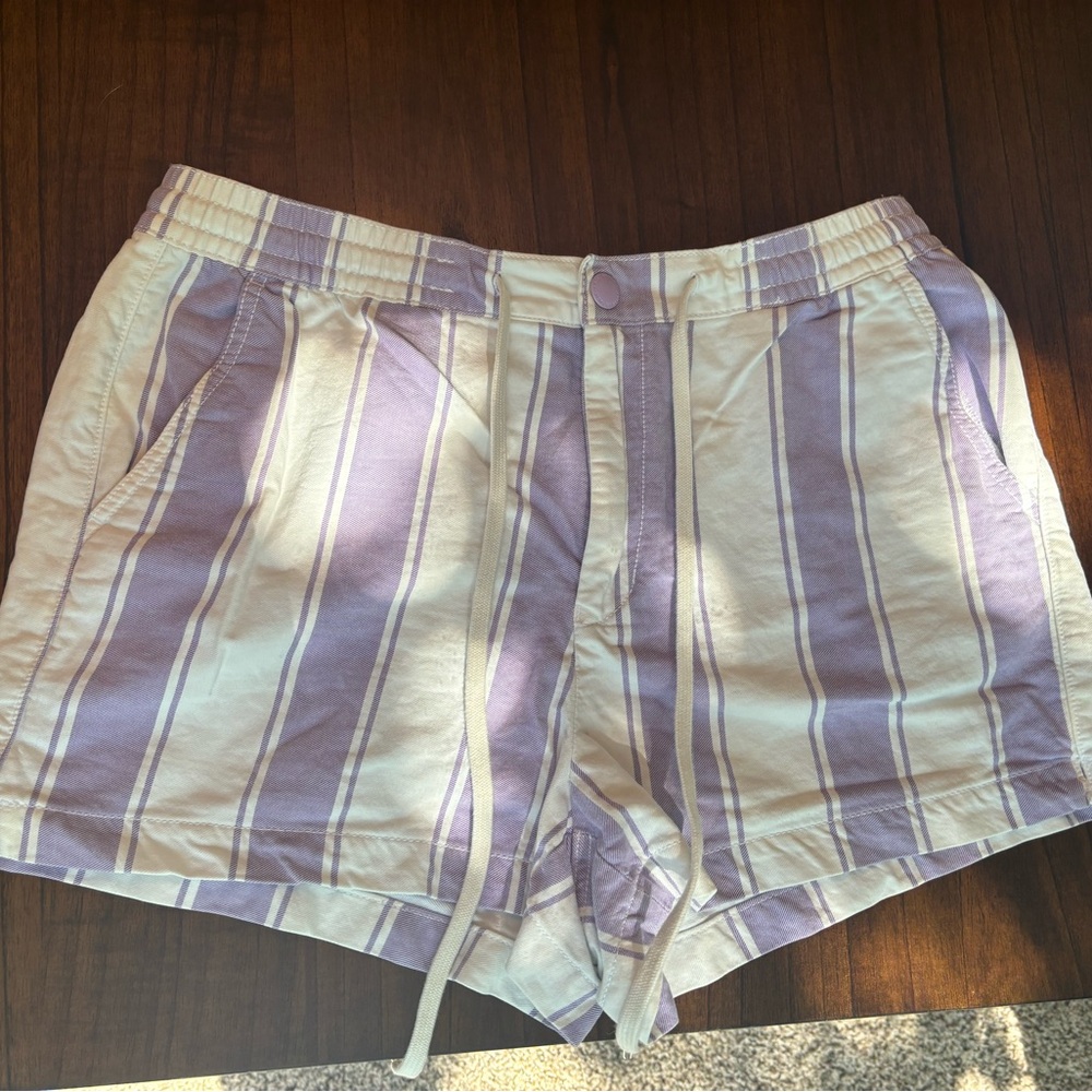 American Eagle Women’s Purple/White Jean Shorts